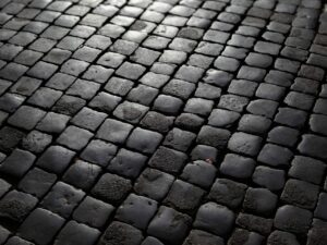 Witness the tale of time etched on Rome’s ancient cobblestones, polished to a shine by centuries of use. A piece that lends depth and history to any space.