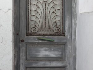 Historic door design from Chora, Mykonos.